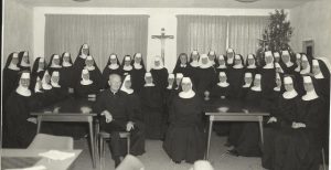 Sisters with Archbishop Hurley 1964